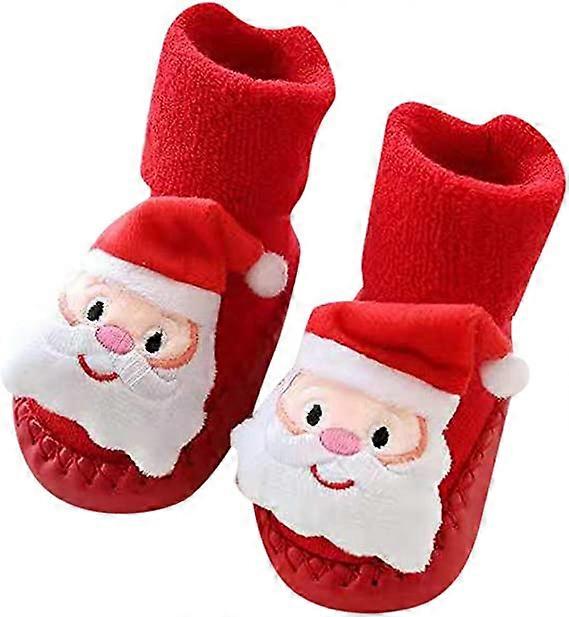 Christmas Newborn Baby Step Socks