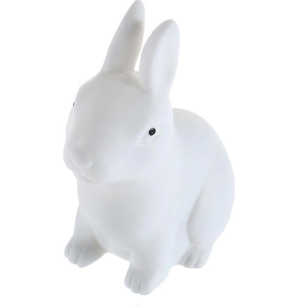 Color Changing Battery Powered LED Night Light Rabbit Lamp Home Table Decor
