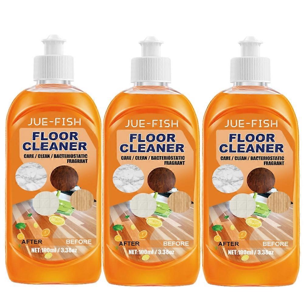 3pcs Floor Cleaner Liquid Safe Floor Cleaning Polishing Liquid Detergent Easy To Use And Convenient Floor Cleaning Solution For Home
