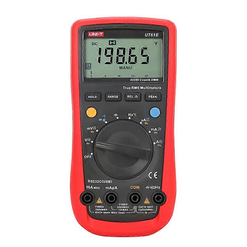 Digitálny multimeter UNI-T UT61E True rms Auto Range UT61A/B/C/D AC DC NCV EF Data Hold Multimeter USB monitor napätia a prúdu