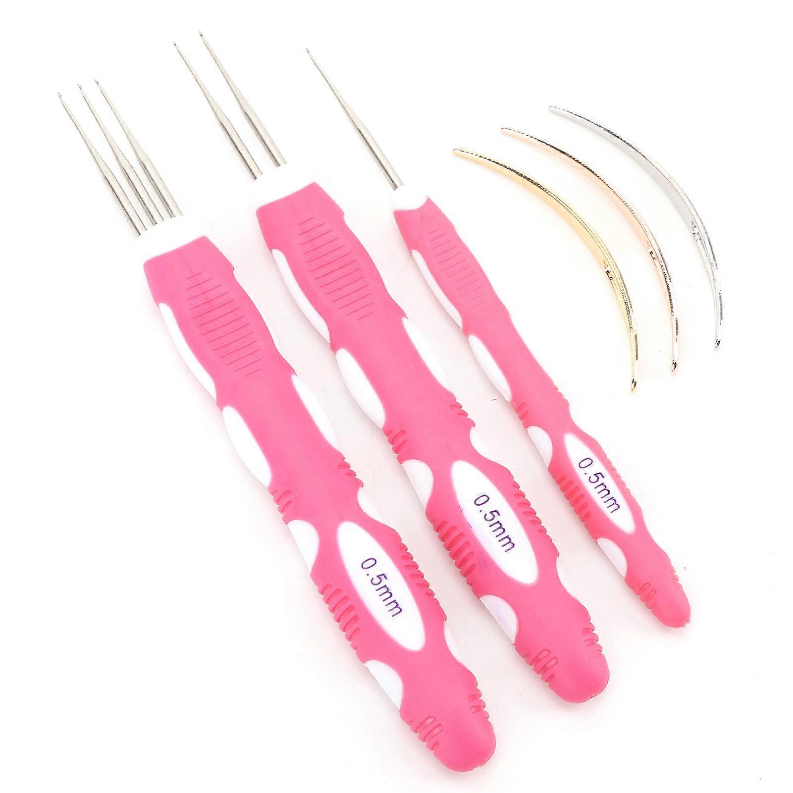 Dreadlocks Crochet Hook 0.5mm Fast Braiding Wear Resistant Long Lifespan Dreadlocks Interlocking Tool Set