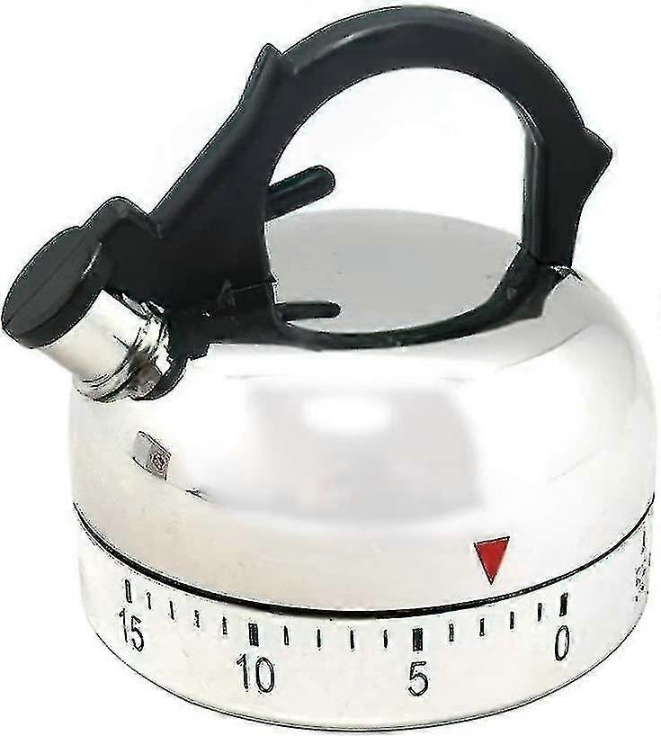 Kitchen Time Timer For Cooking Clock Countdown Egg Timer 60 Minute Mechanical Reminder Kitchen Kettle Shaped Timer For Home1pcs)