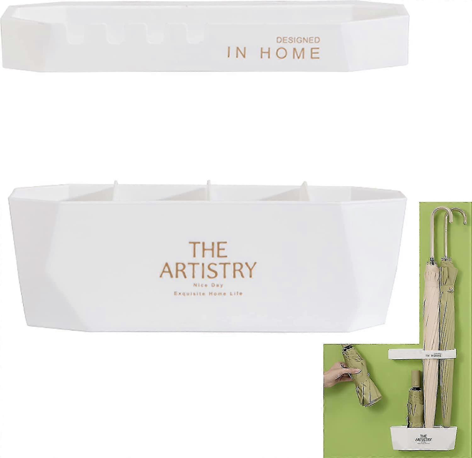 Mbrella Stand,white Umbrella Stand,non-slip Umbrella Stand,double Layer Umbrella Stand With Hook Umbrella Stand,puncture-free Umbrella Stand For Home