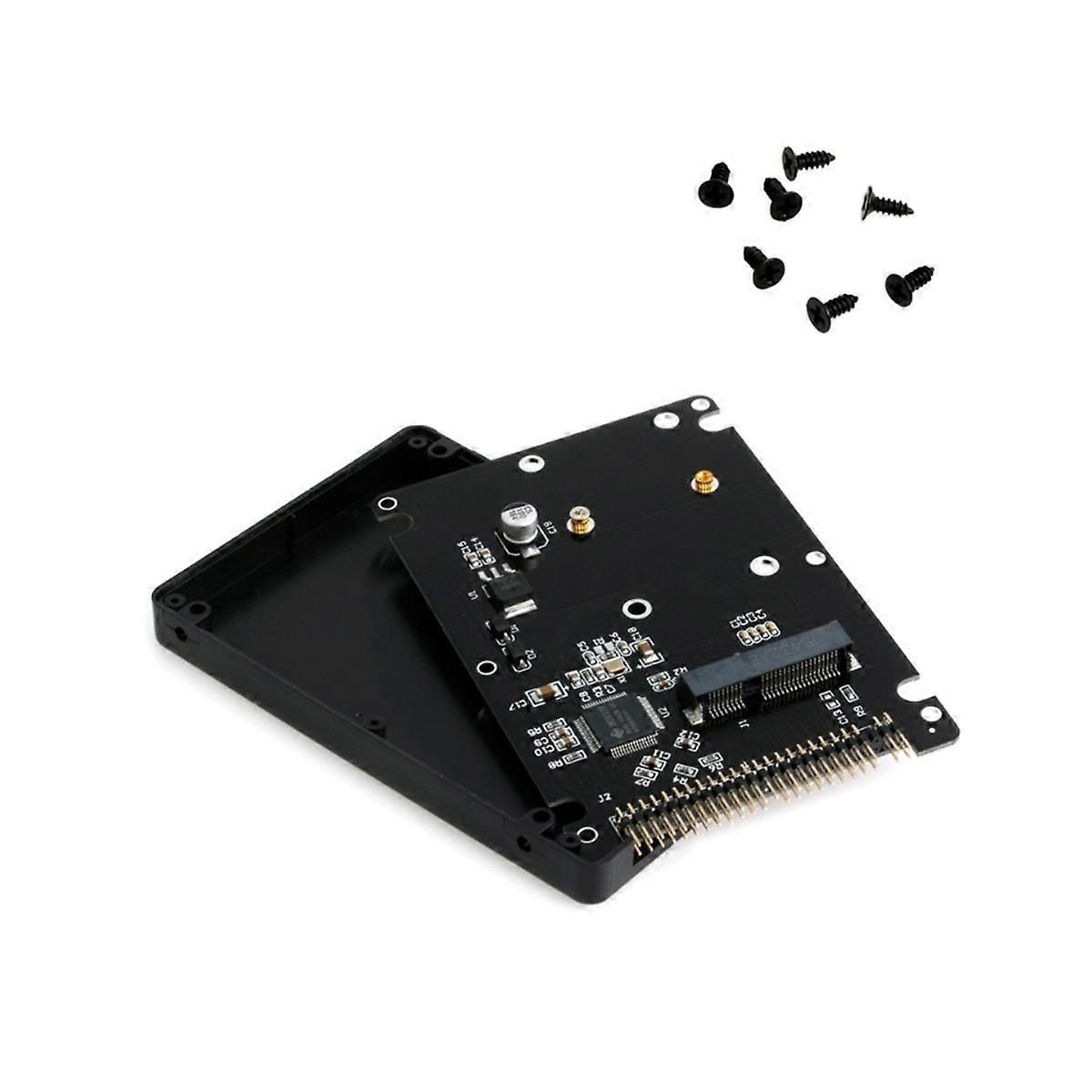 MSATA to 2.5 inch 44PIN IDE HDD SSD Adapter MSATA to PATA Converter Adapter Card with Case