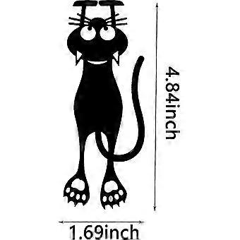 Set 6 Segnalibri Magnetici Con Gatti Neri - Per Lettrici, Amanti Dei Gatti, Studenti, Regalo Originale