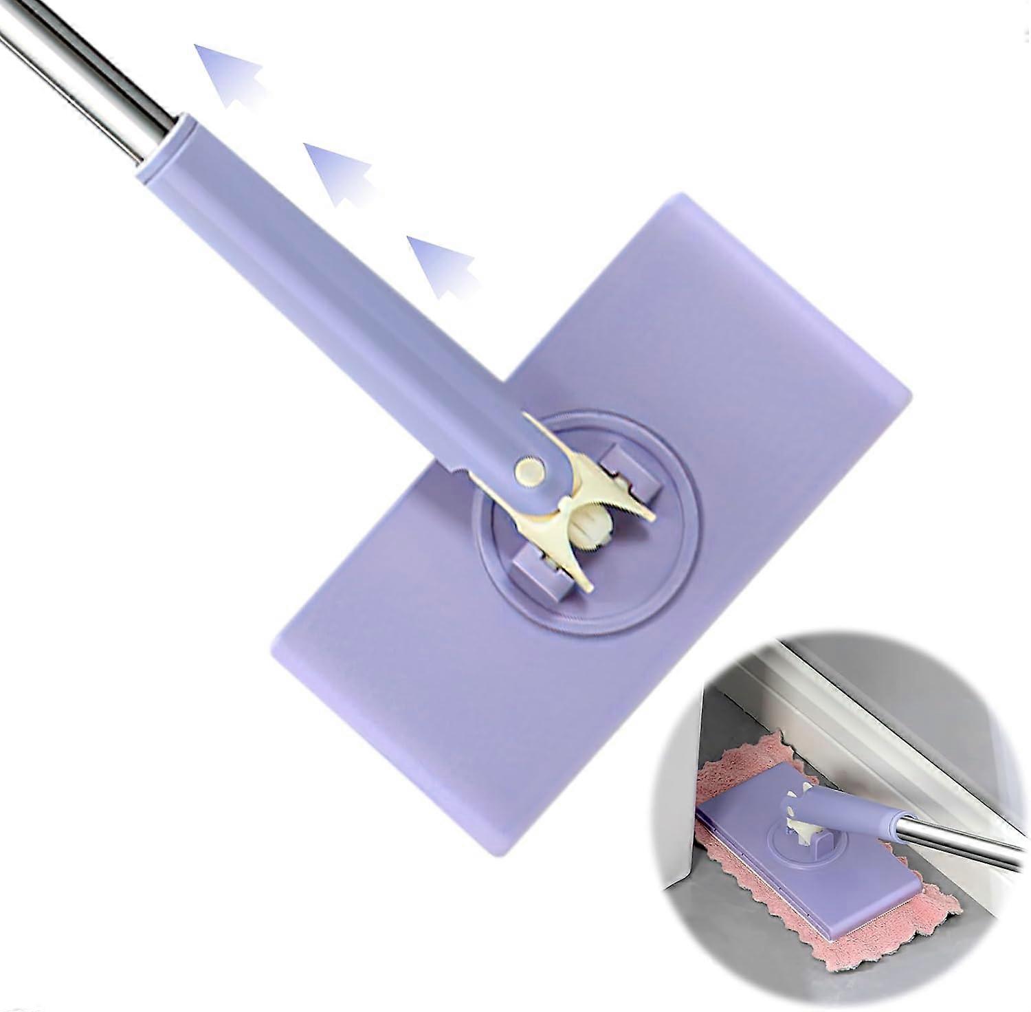 Automatic metabolism, 360 multi-function flat mop, hands-free mini mop, compatible with face towels, metabolic handle