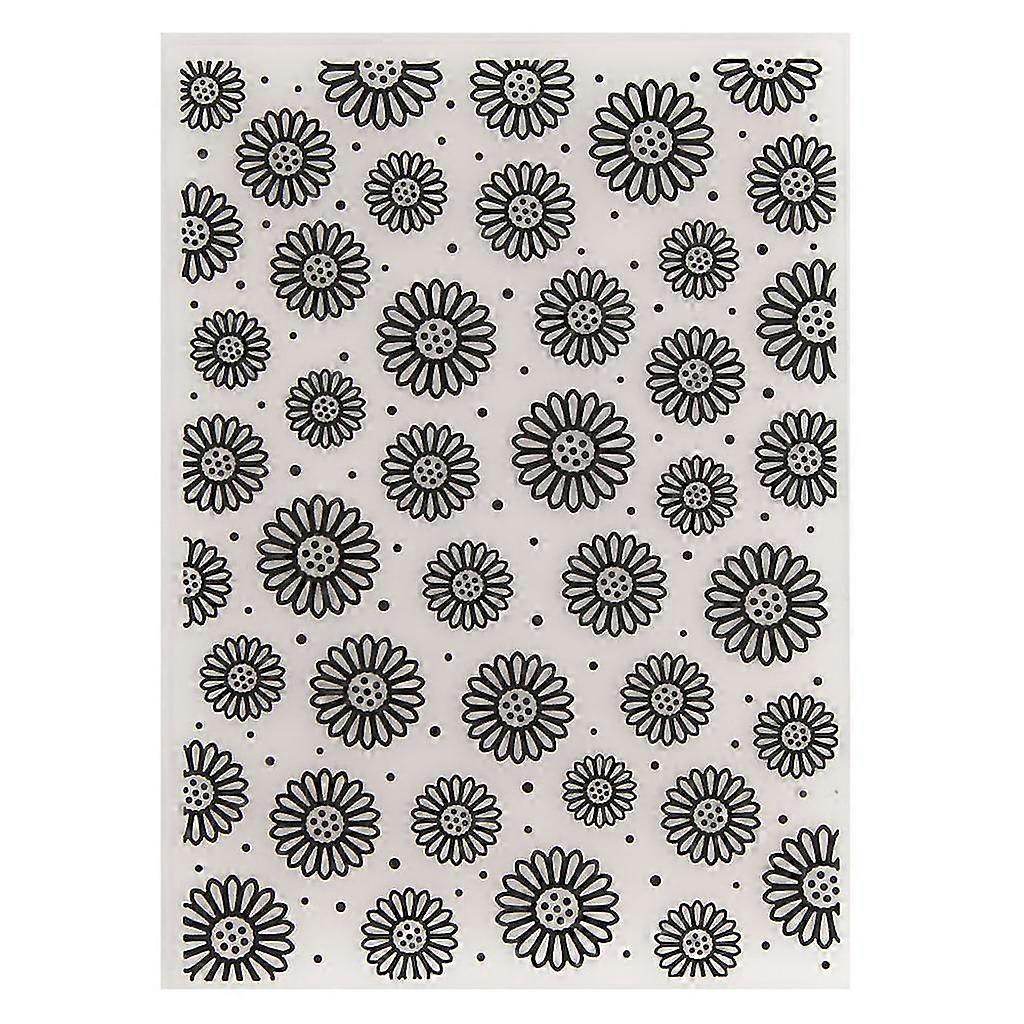 Sunflower Plastic Embossing Folder Stencil Template Diy Craft Making Scrapbook PK