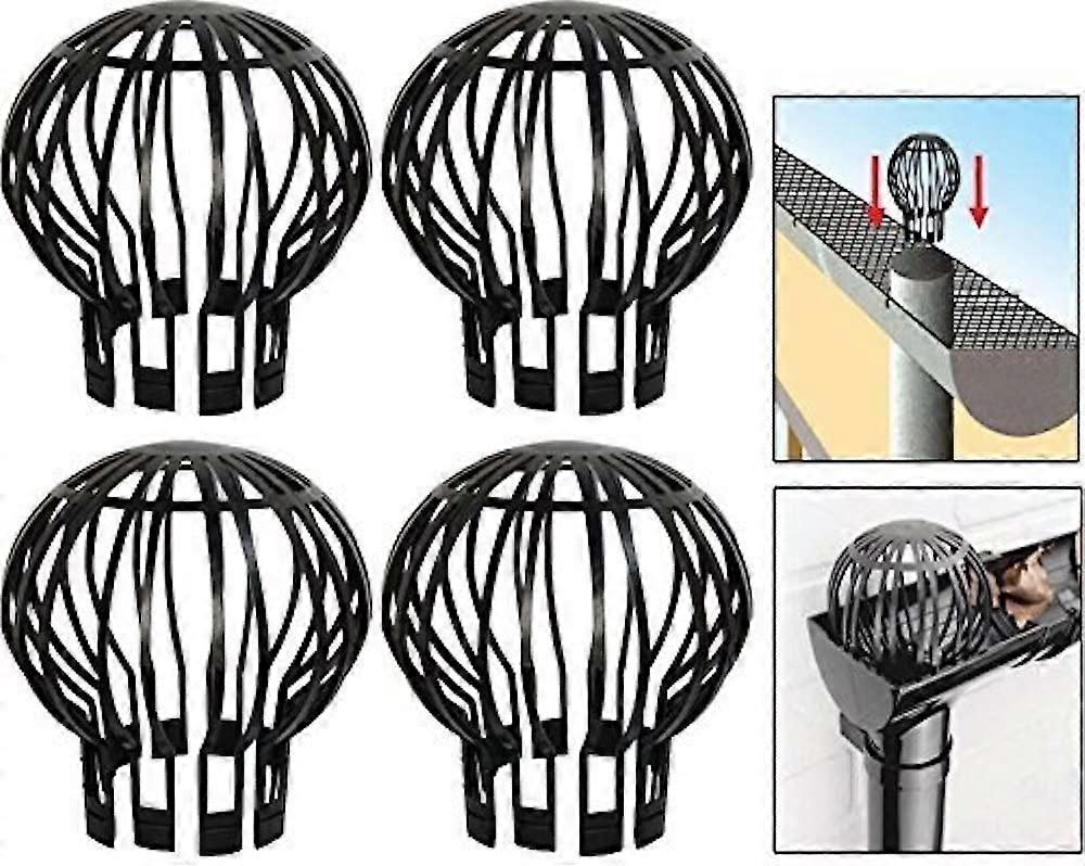 Pack of 4-Down Pipe Gutter Balloon Guard Filter Strainer
