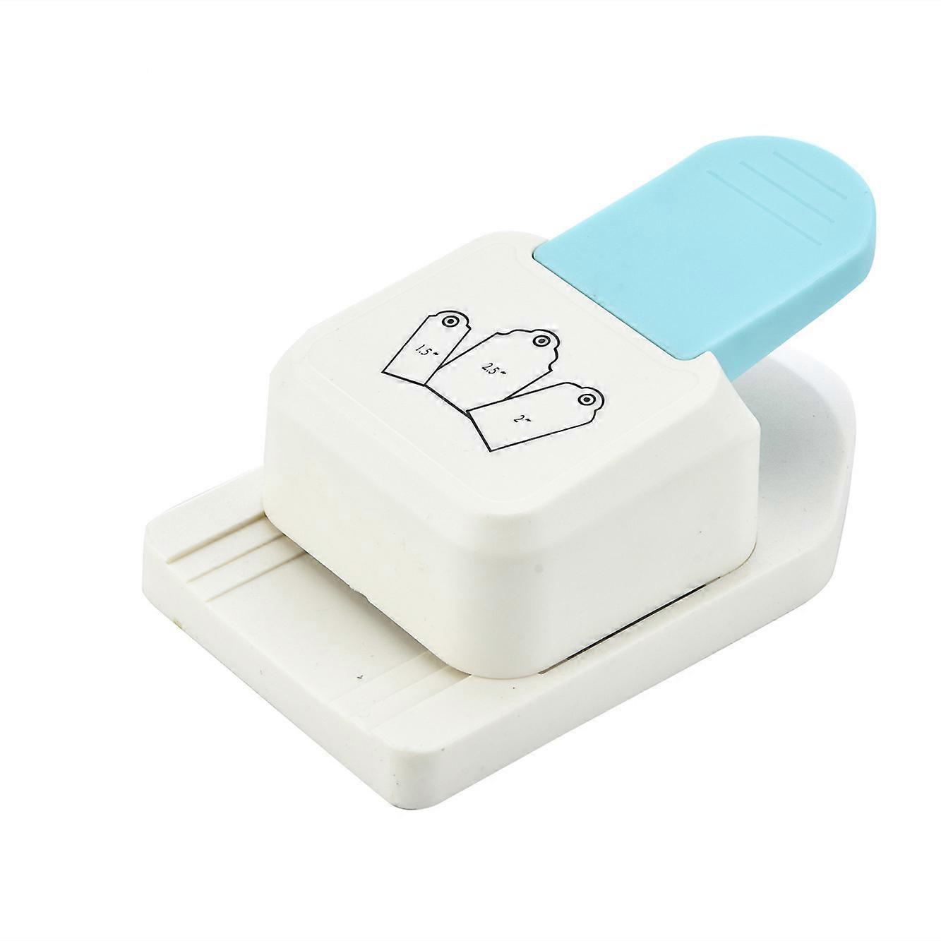 Three in one scallop label punch, 3 different sizes, used for DIY projects, scrapbooks, card making, etc., multi color