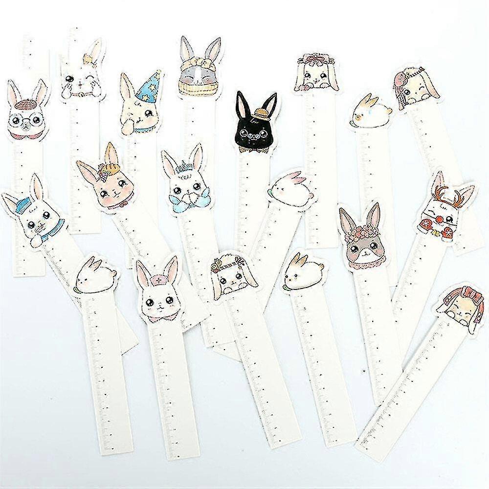 Paper Mr. 30pcs / Box Kawaii Rabbit Ruler Irregular Bookmarks Novelty ...