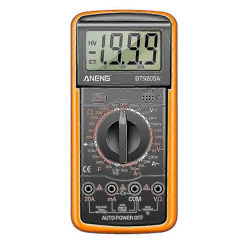 Digital Multimeter Voltage Tester Volt Ohm Amp Meter On-off Beep For Household