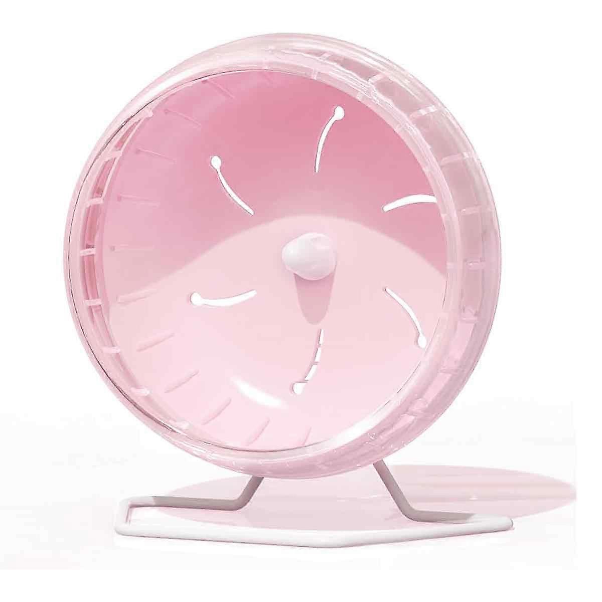(pink)Super-Silent Hamster Exercise Wheels: - Quiet Spinner Hamster Running Wheels with  Stand for Hamsters Gerbils Mice Or Other Small Animals