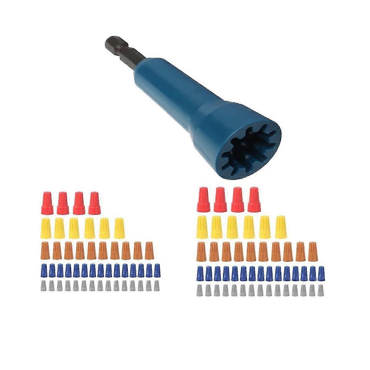 Wire Twisting Tool, Wire Nuts Driver, Spin Twist Wire Connectors Socket Wire Twisting Spinner With Zekai