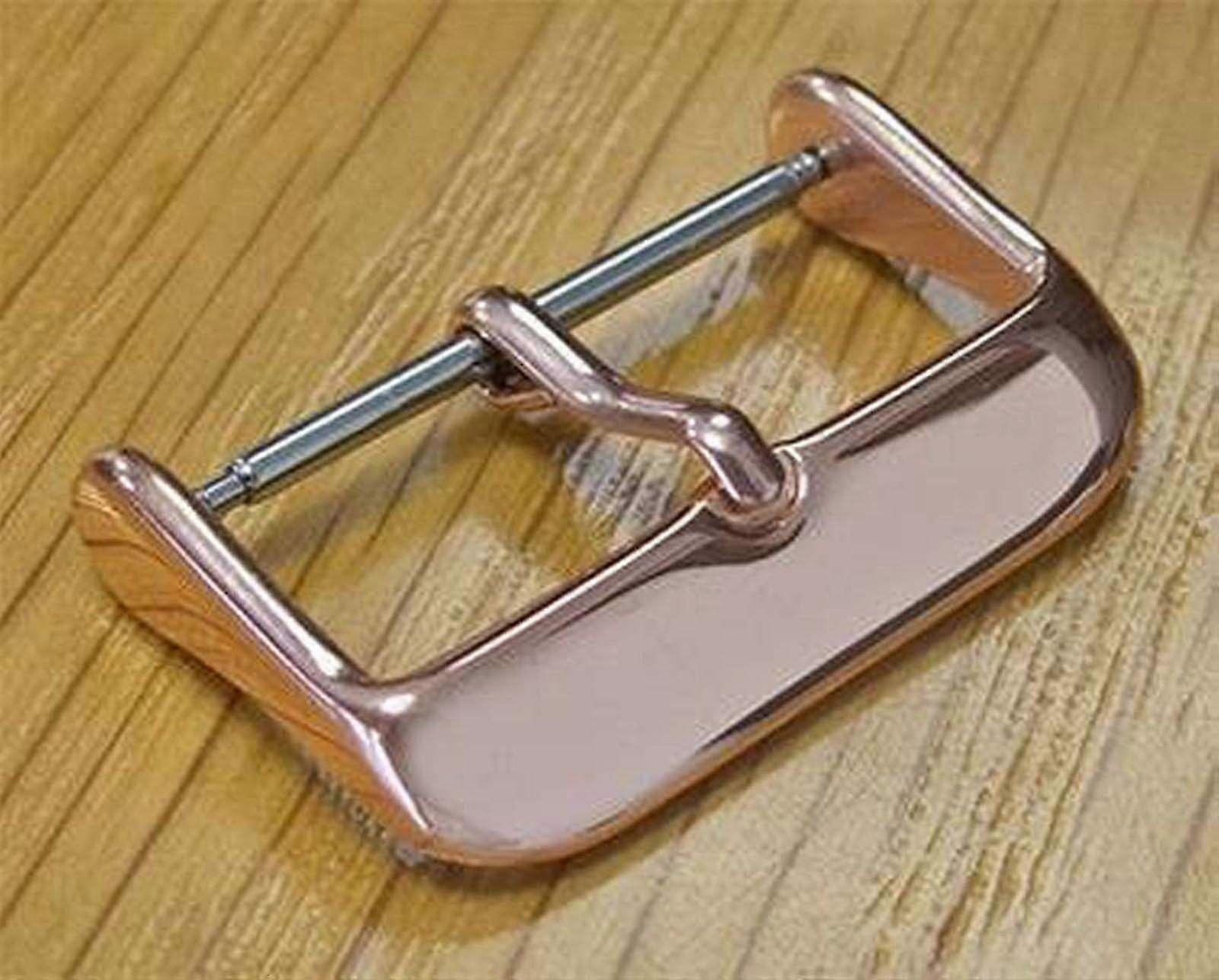 حزام الساعة بإبزيم 3 ذهبي وردي