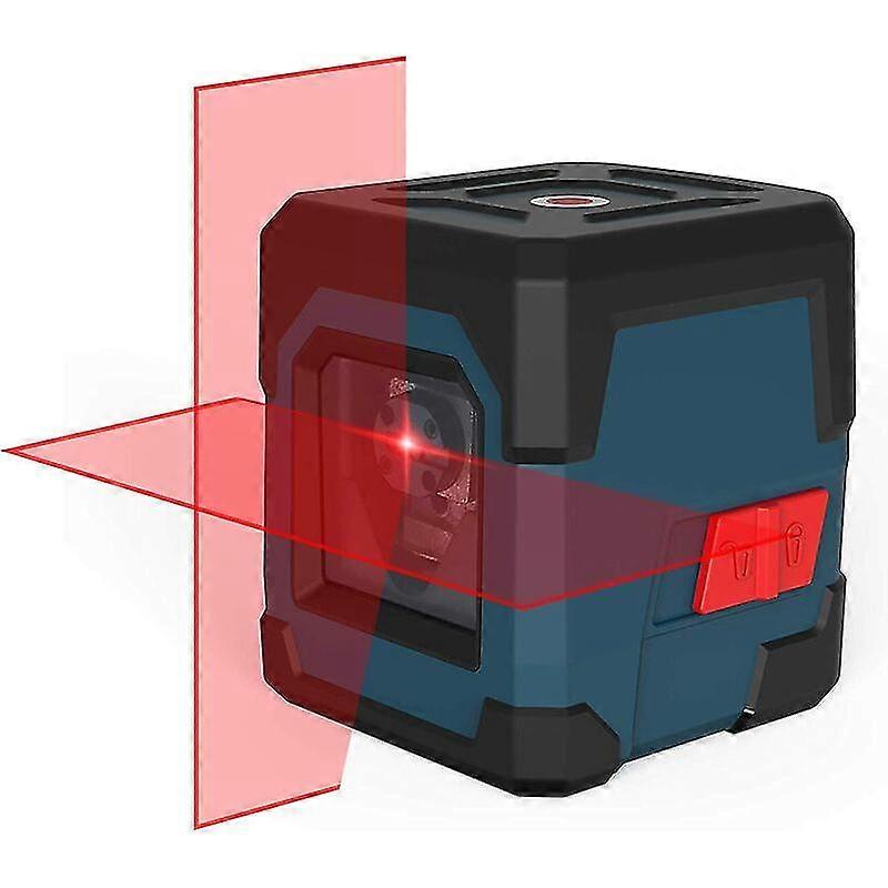 Laser Line 15m  0.2mm/m Self-leveling Cross Line Laser 1m Shockproof Rotating Horizontal And Vertical Red Laser Line Ip54 Waterproof And Dustproof Wit