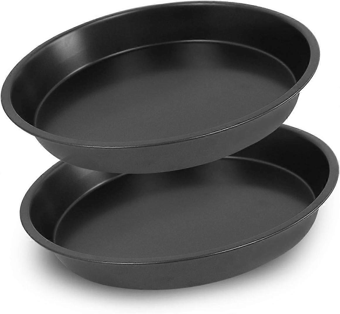 good 2 metal pizza plates, suitable for circular baking models in ovens (8 inches, 10 inches)