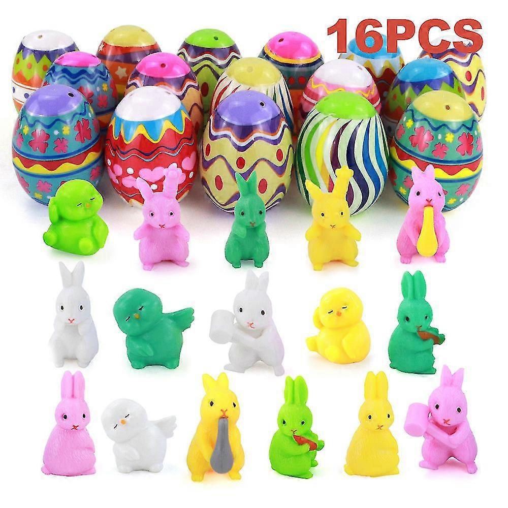 16pcs Easter Egg Diy Rabbit Set Toy Gift