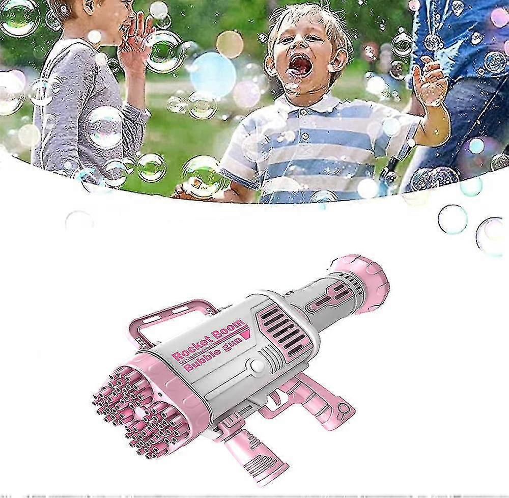 Childrens Bazooka Bubble Gun Bubble Machine For Rocket Boom With Colorful Lights