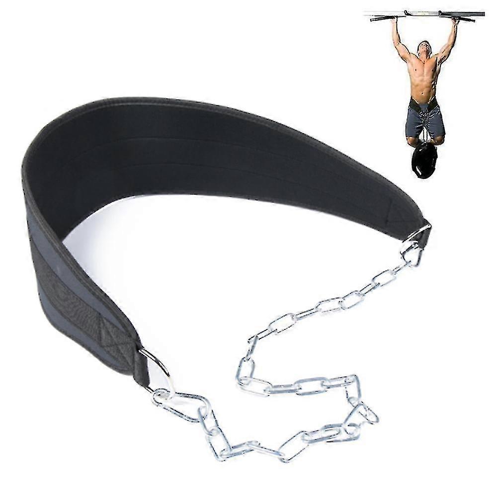Strength Training Dip Belt With Chain Body Building Pull Up Belts For Any Waist Size