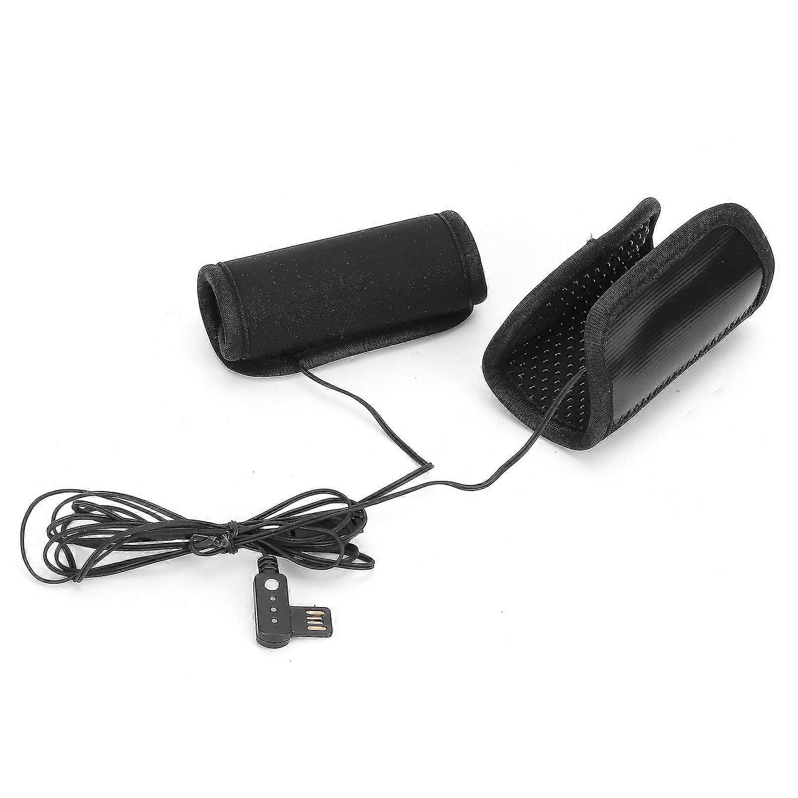 USB Motorcycle Handlebar Heated Grips with 3 Heat Levels and Anti-Slip Design Replacement 2232mm