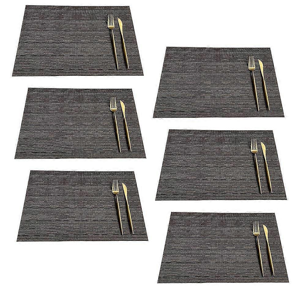 Rectangle Placemats for Kitchen Table and Dining Room,Heat-Resistant and Surface Washable Placemat
