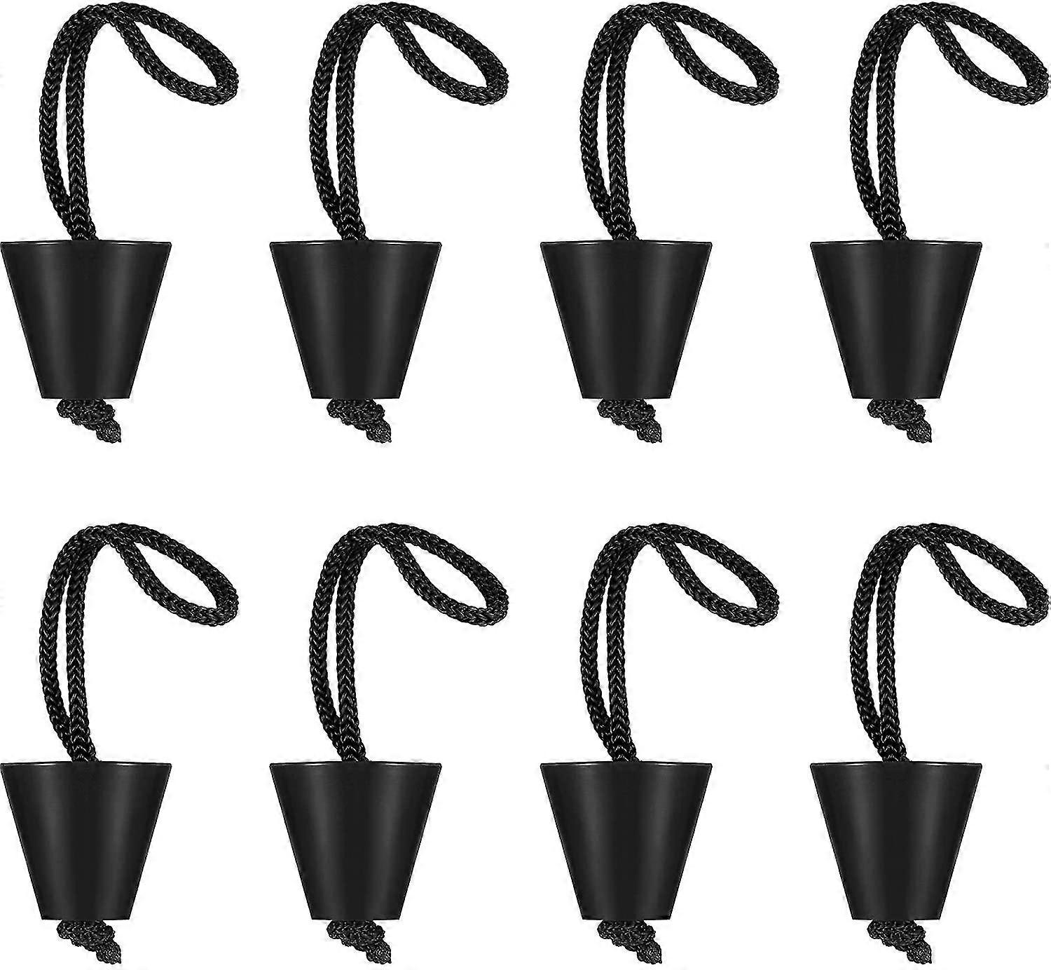 8 Pieces Kayak Scupper Plug Kit Silicone Scupper Plugs Drain Holes Stopper Bung With Lanyard