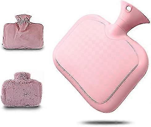 1.5l Pvc Hot Water Bottles,square,pink