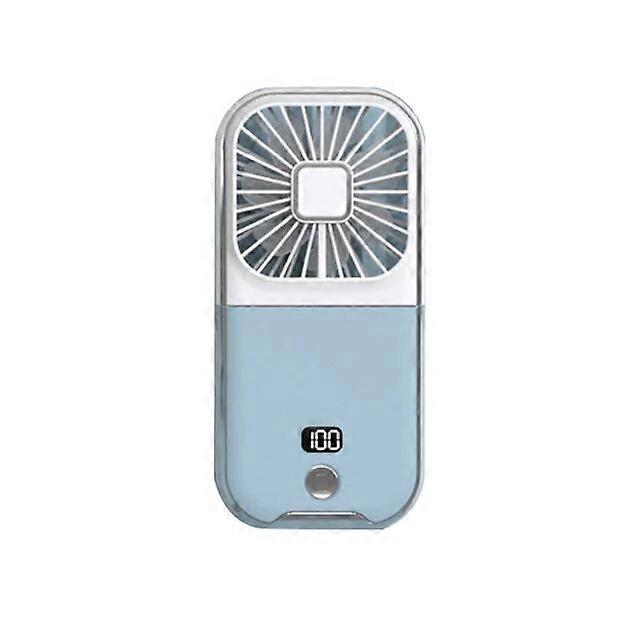 Powered Hand Fans Mini Portable Folding Fan Digital Display Student Small Fan Mobile Phone Bracket USB Charging Multifunctional for Travel Running