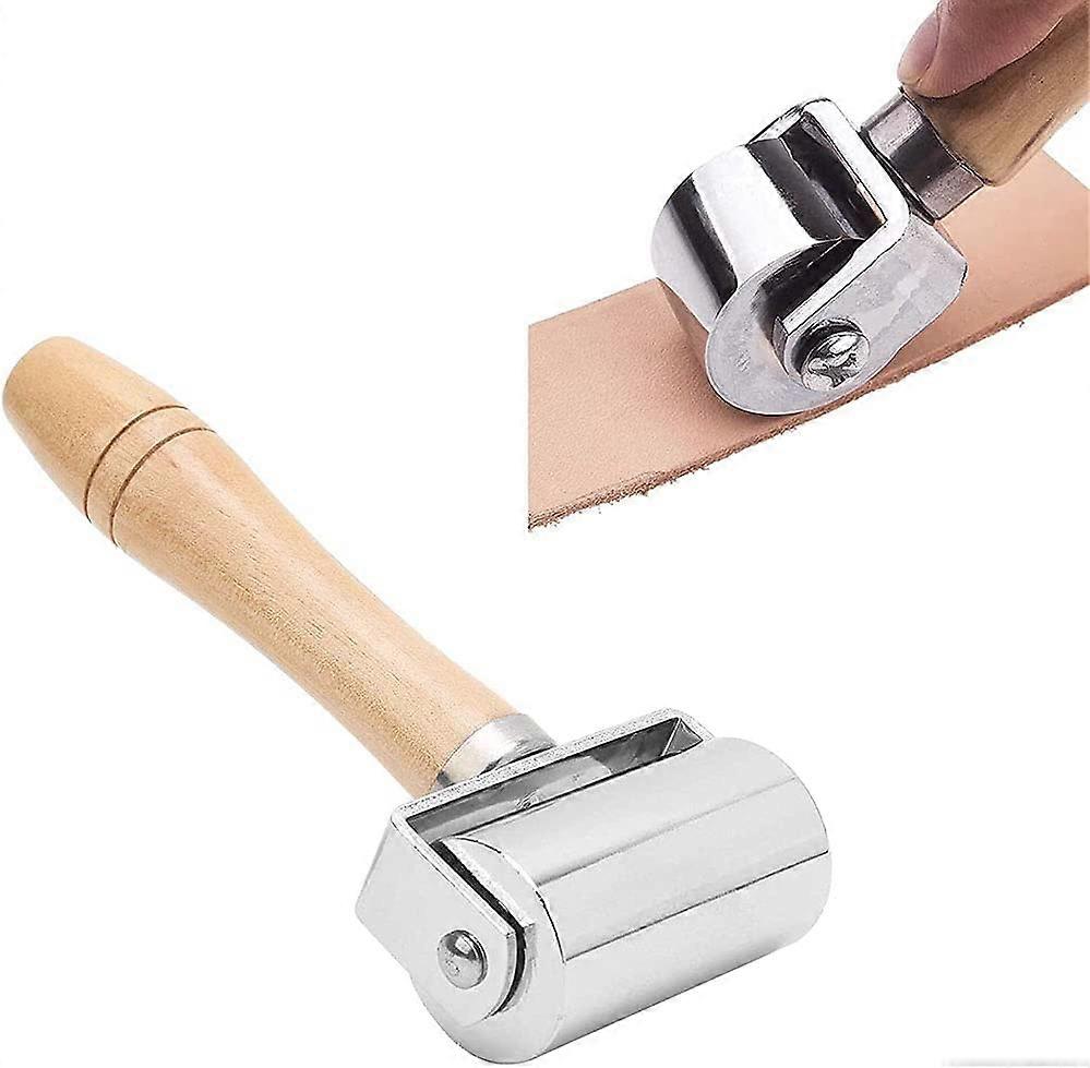 Leather Press Roller, Leather Glue Edge Roller, Glue Lamination Tool, Wooden Wallpaper Roller Tool