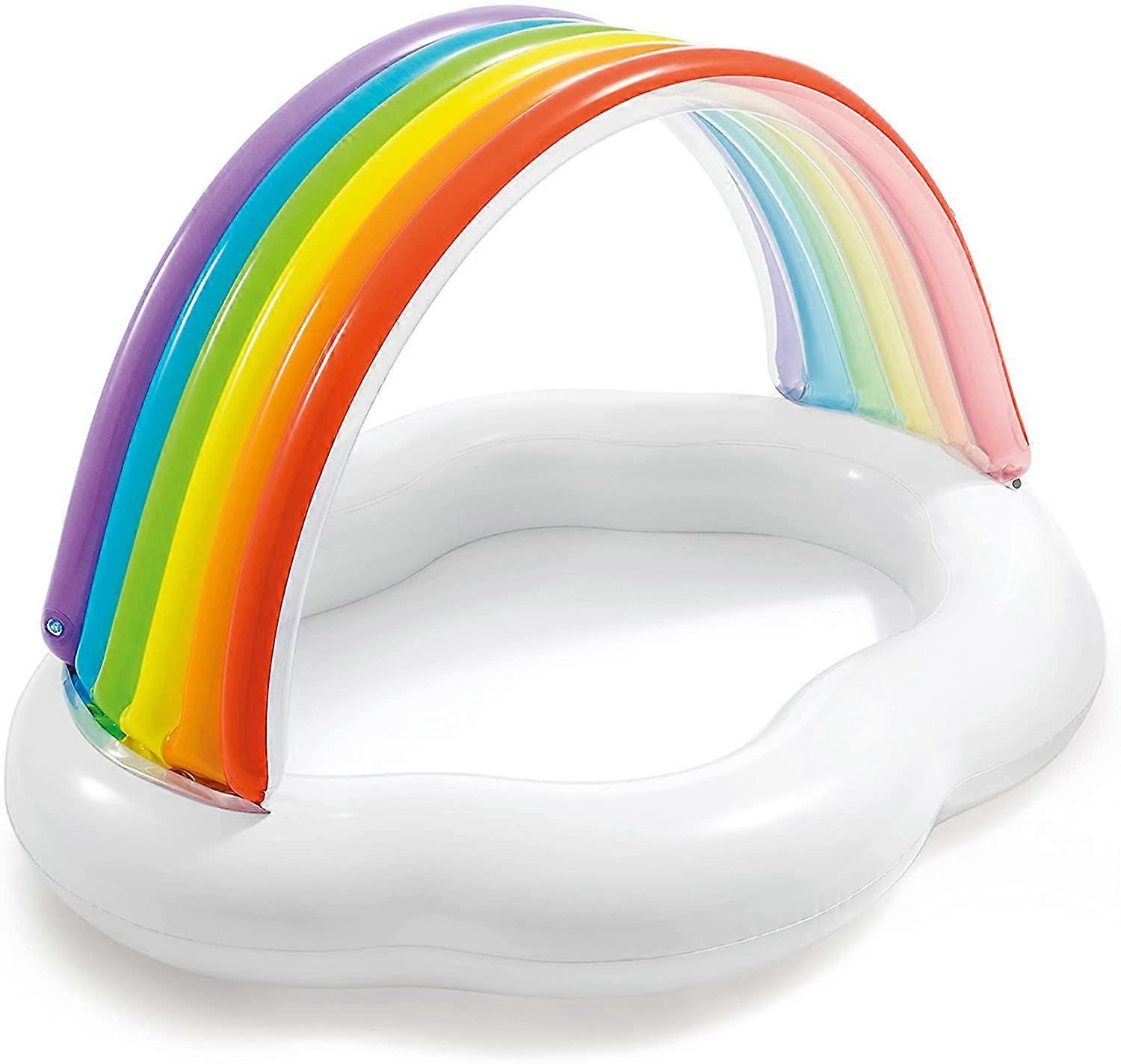 Rainbow Cloud Inflatable Baby Pool, for Ages 1-3