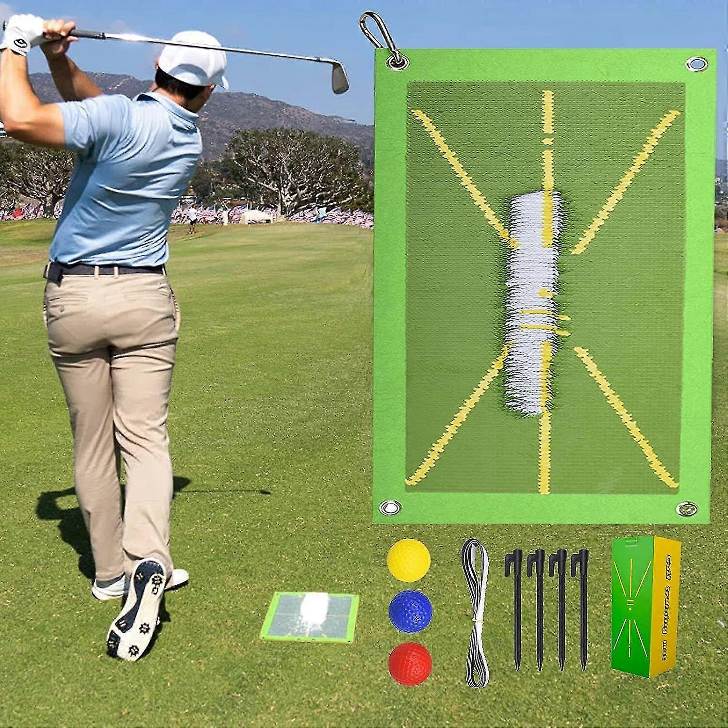 Golf Training Mat For Swing Detection Batting, Golf Swing Training Mat