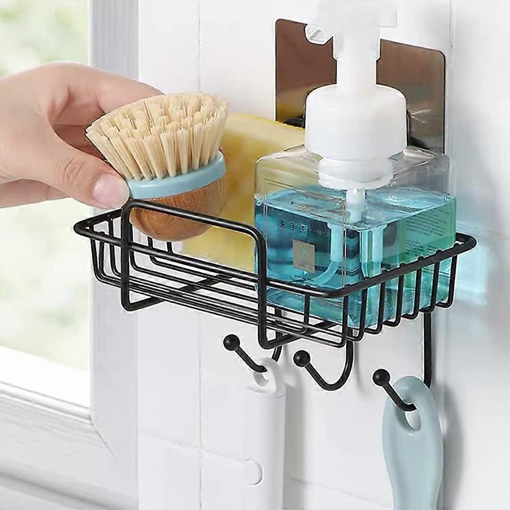 Kitchen Sponge Holder, 2 in 1 Kitchen Sink Organizer