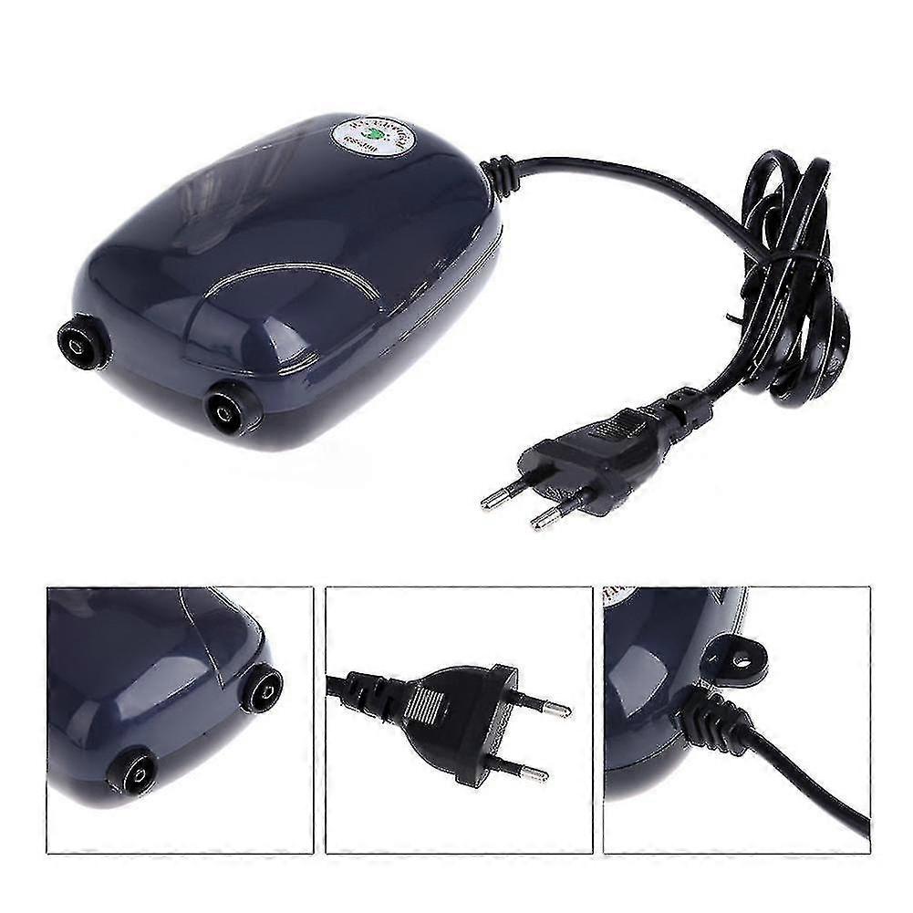 3/5W واحد / مزدوج منفذ كهربائي حوض السمك خزان الأسماك الهواء مضخة الأكسجين التبعي