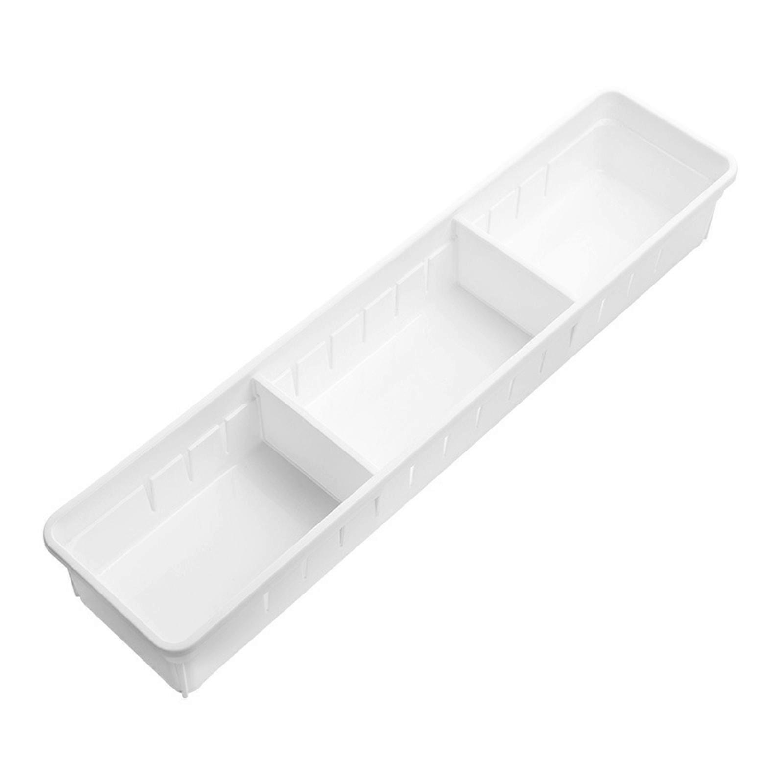 Drawer Storage Box Dirt-proof Washable PP Home Office Drawer Tray Dividers for Bathroom