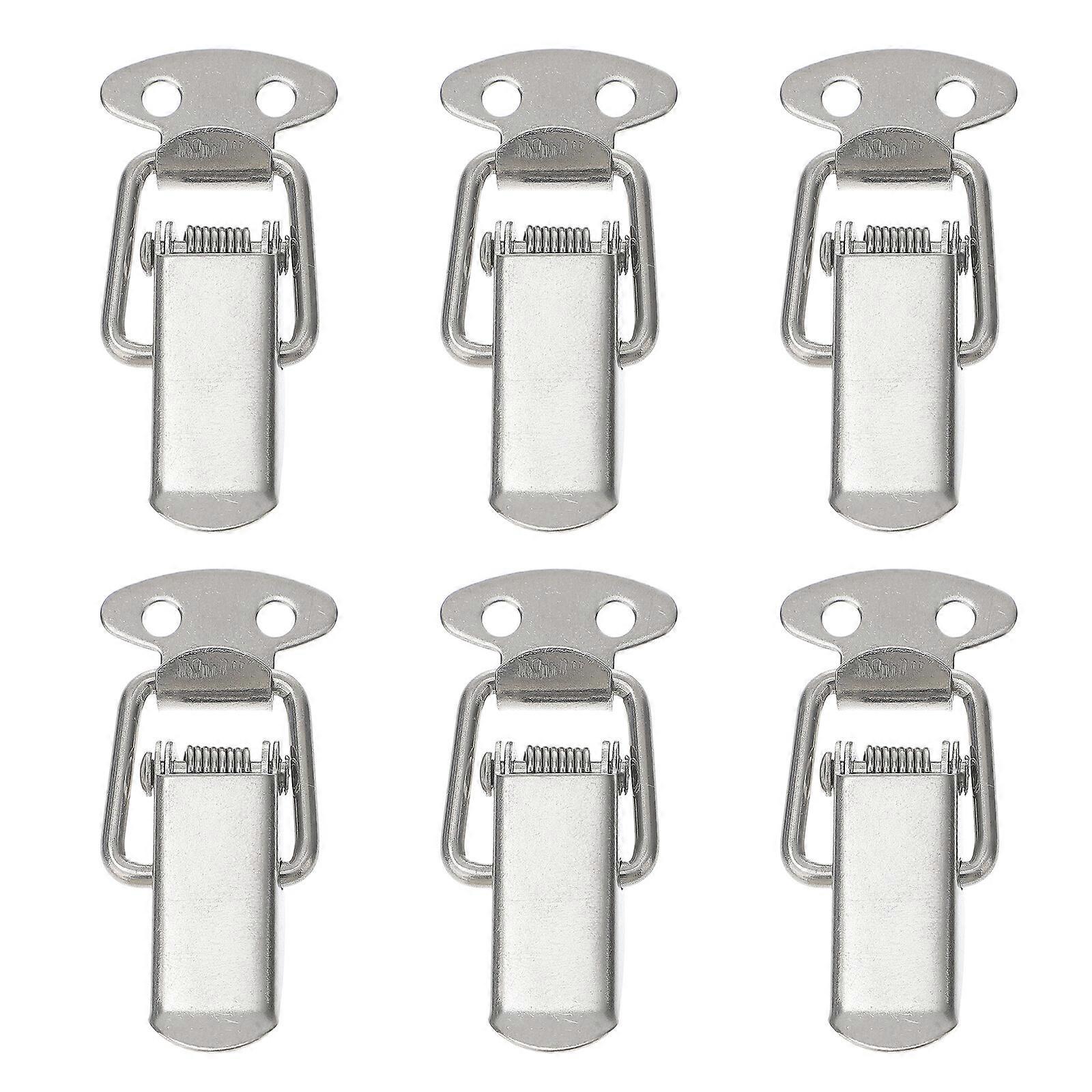 6 Sets Stainless Steel Toolbox Latch Spring Loaded Toggle Latch for Case Box