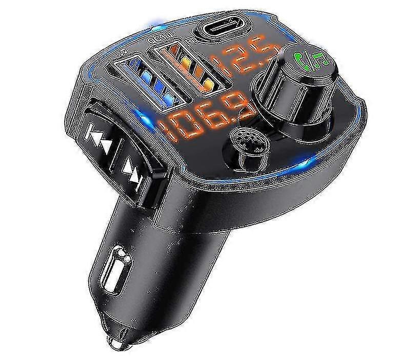 Fm Transmitter For Car Adapter, 41w Pd3.0 And Qc3.0 Fast Charging U Disk Player Included 32g Flash Drive Hands-free Calling(black)