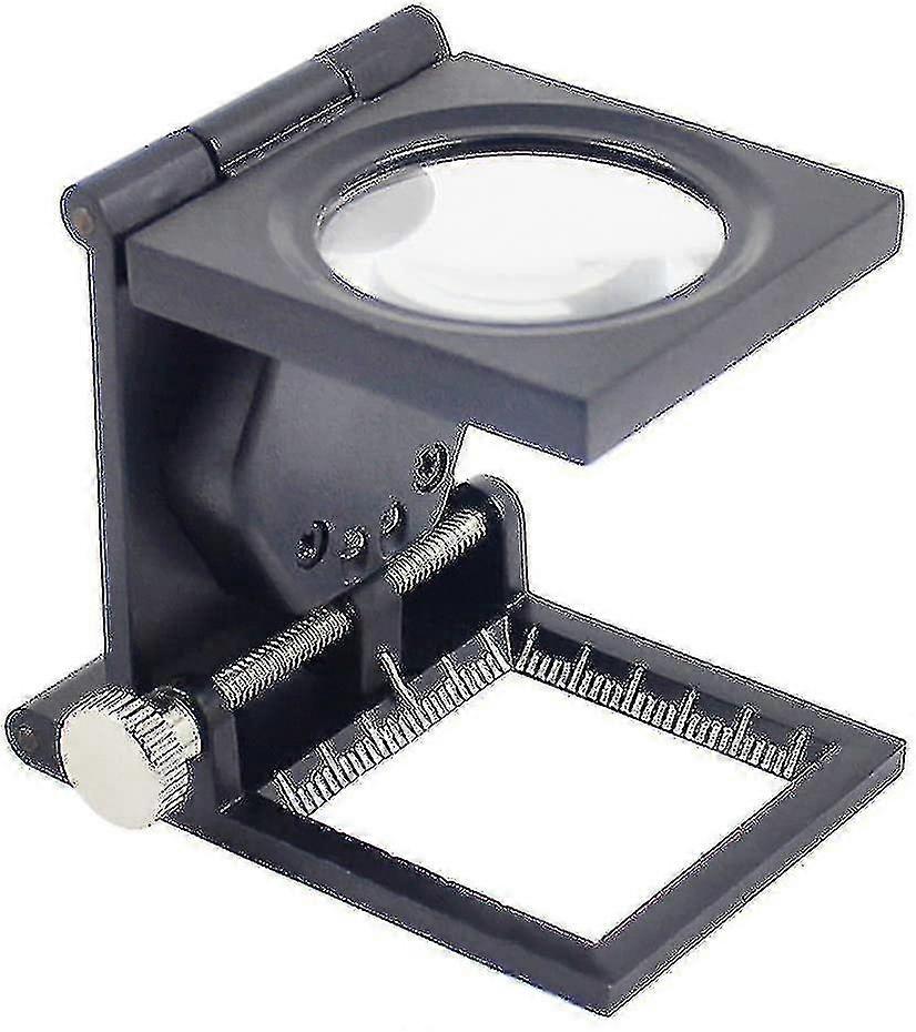 10 Times Folding Magnifying Glass With Led Light -aya