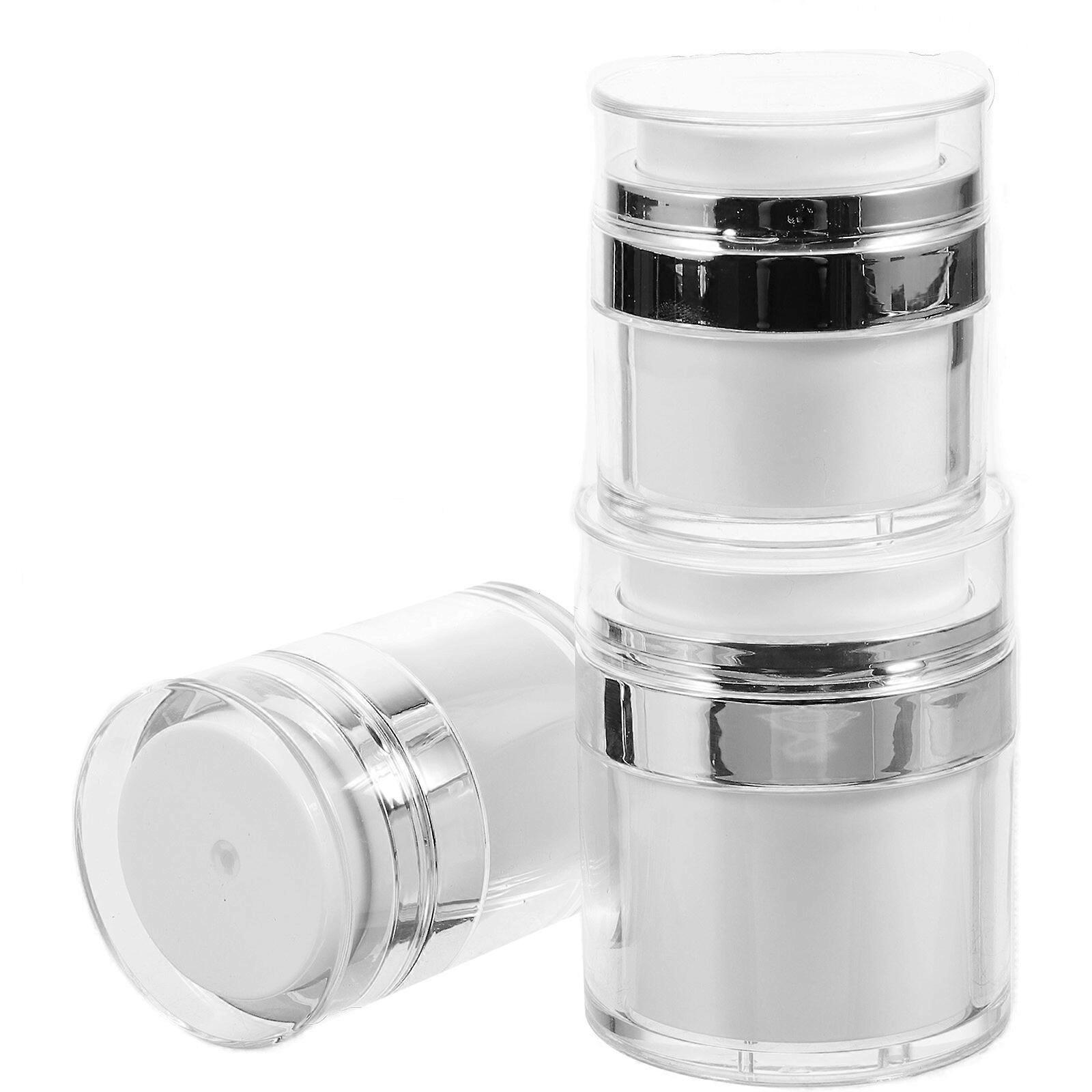 3Pcs Portable Sub Jars Double-layer Lotion Bottles Portable Creams Bottles