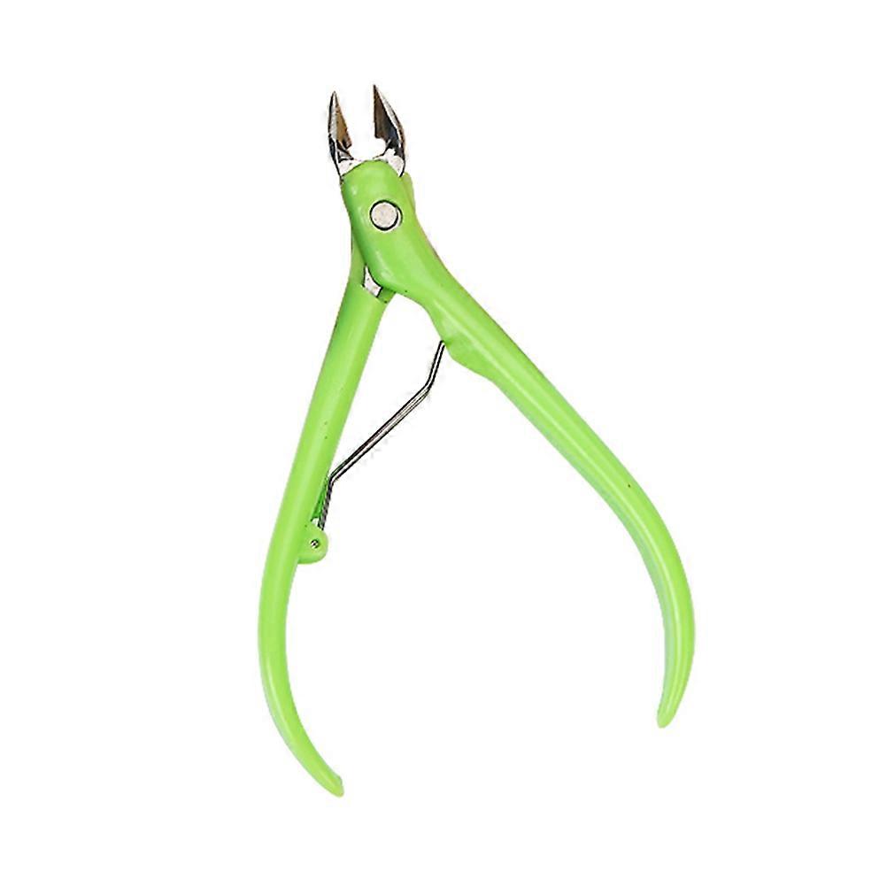 Tondeuse professionnelle en acier inoxydable avec poignée en plastique, manucure, pédicure durable et outil d’art d’ongle (couleur aléatoire)