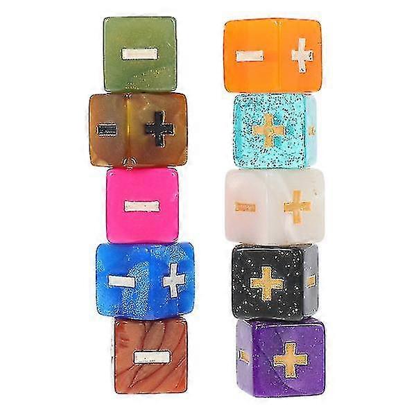 10pcs Math Teaching Dices Computing Sign Dices Children Educational Toy Math Game Toy