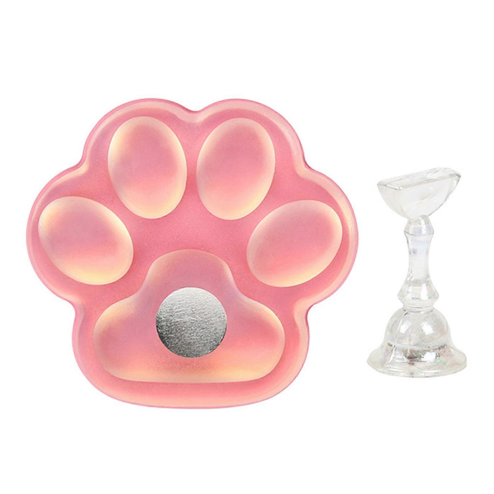 Nail Practice Stand Cat Paw Stable Eco-friendly Nail Support for Manicure Art Display Skill Improvement