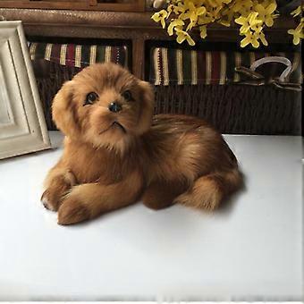 Simulation Plush Toy Realistic Golden Retriever Dog Doll Model Crafts Home Decoration Children's Educational Baby Gifts Soft Toy
