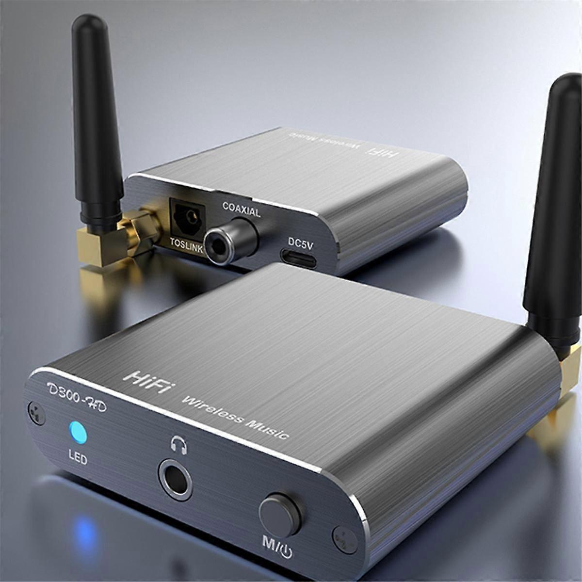 Bluetooth Audio Adapter - Wireless Transmitter & Receiver with -HD Toslink/Coaxial Output for TV Ca