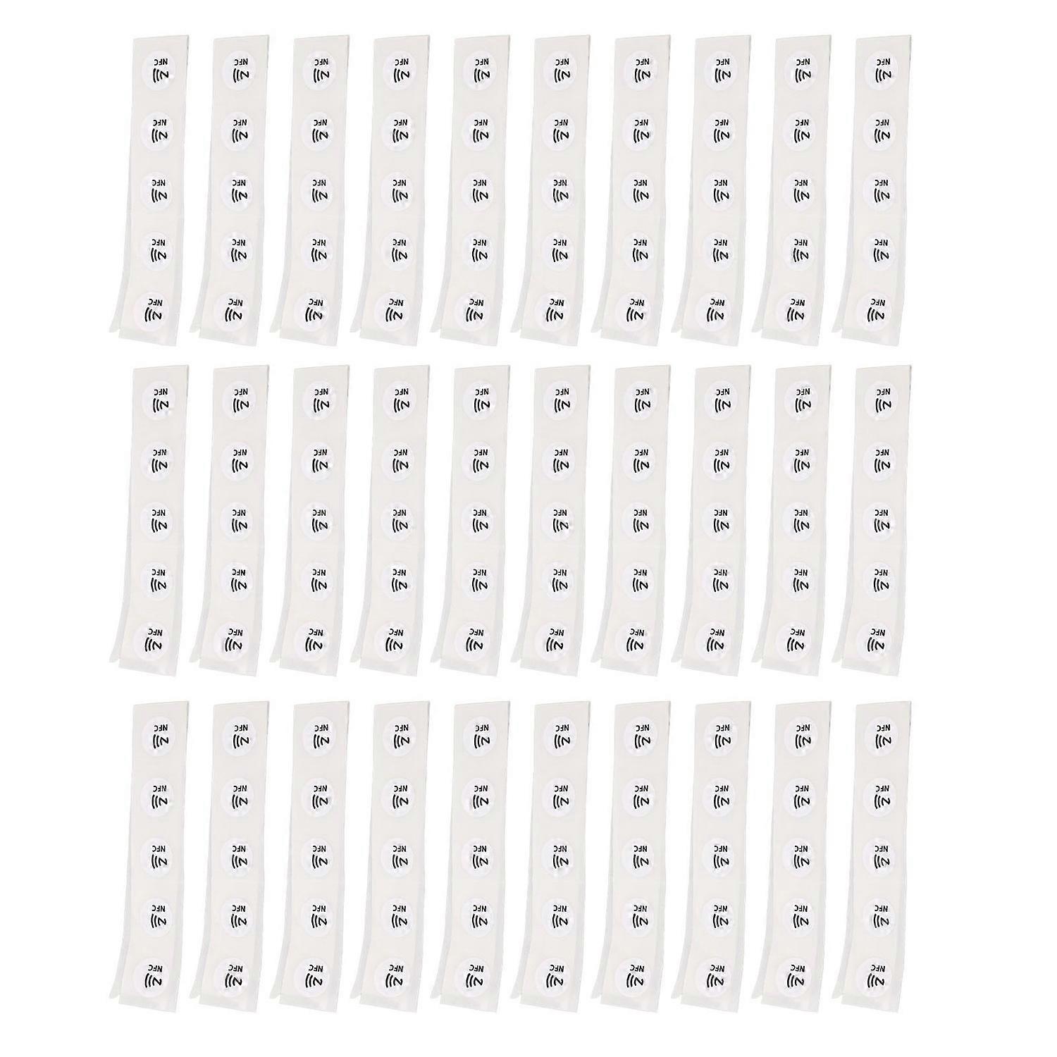 30Pcs NFC Tags PVC étanche 504 octets autocollants NFC programmables pour téléphone TagMo blanc