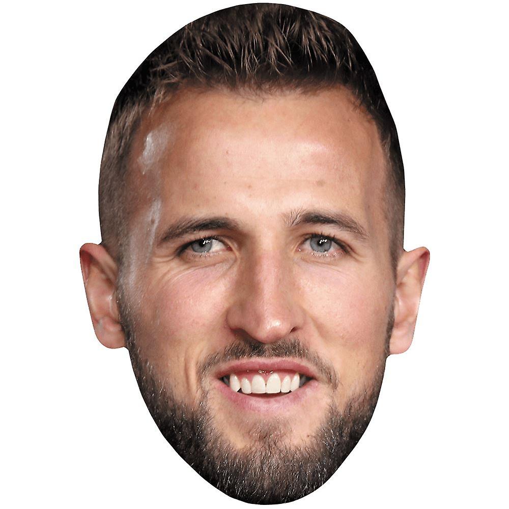 Harry Kane (Beard) Celebrity Mask, Flat Card Face