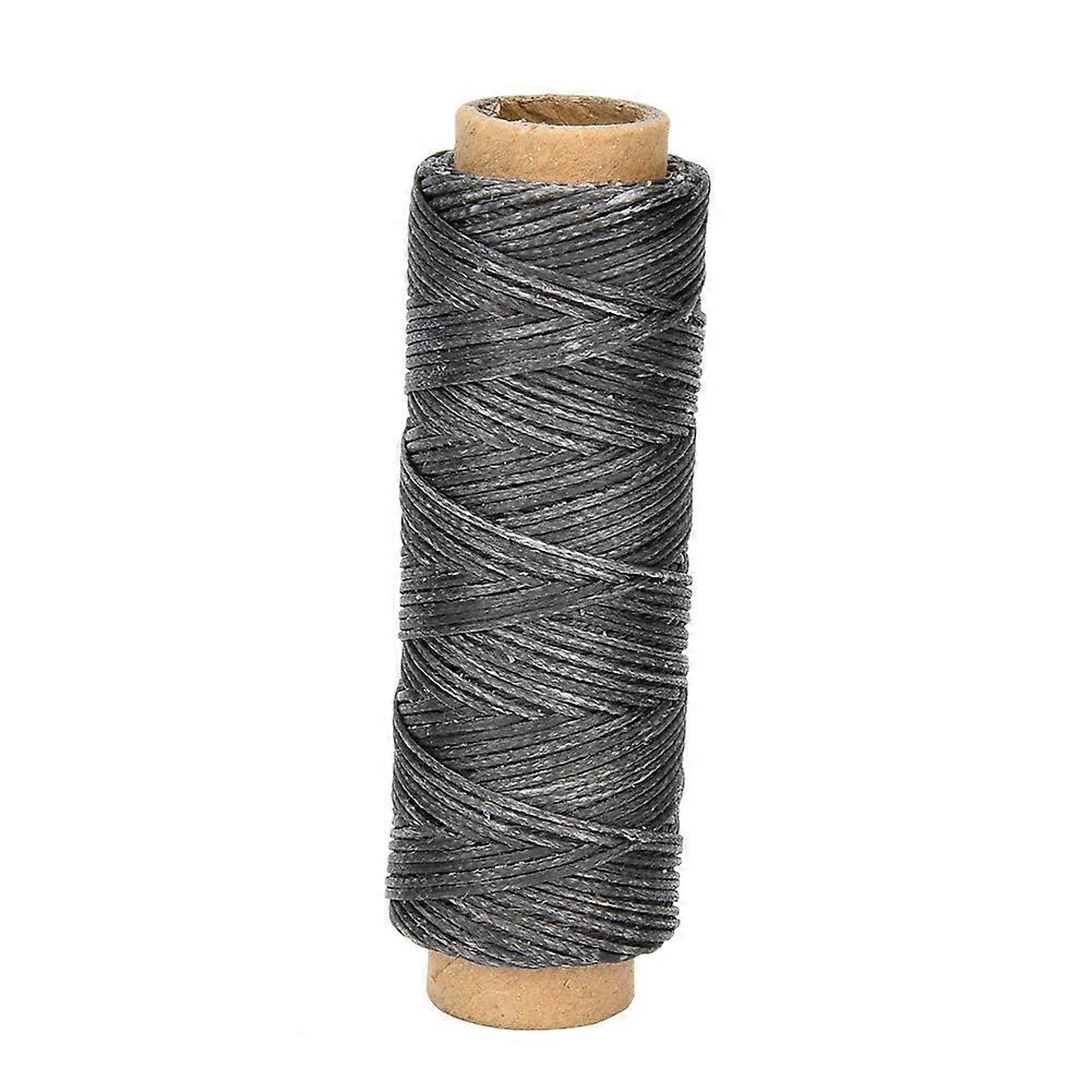 50 Meters/Roll 150D/16 Leather Crafts Sewing Thread Hand Stitching Waxed Thread (Dark Gray)