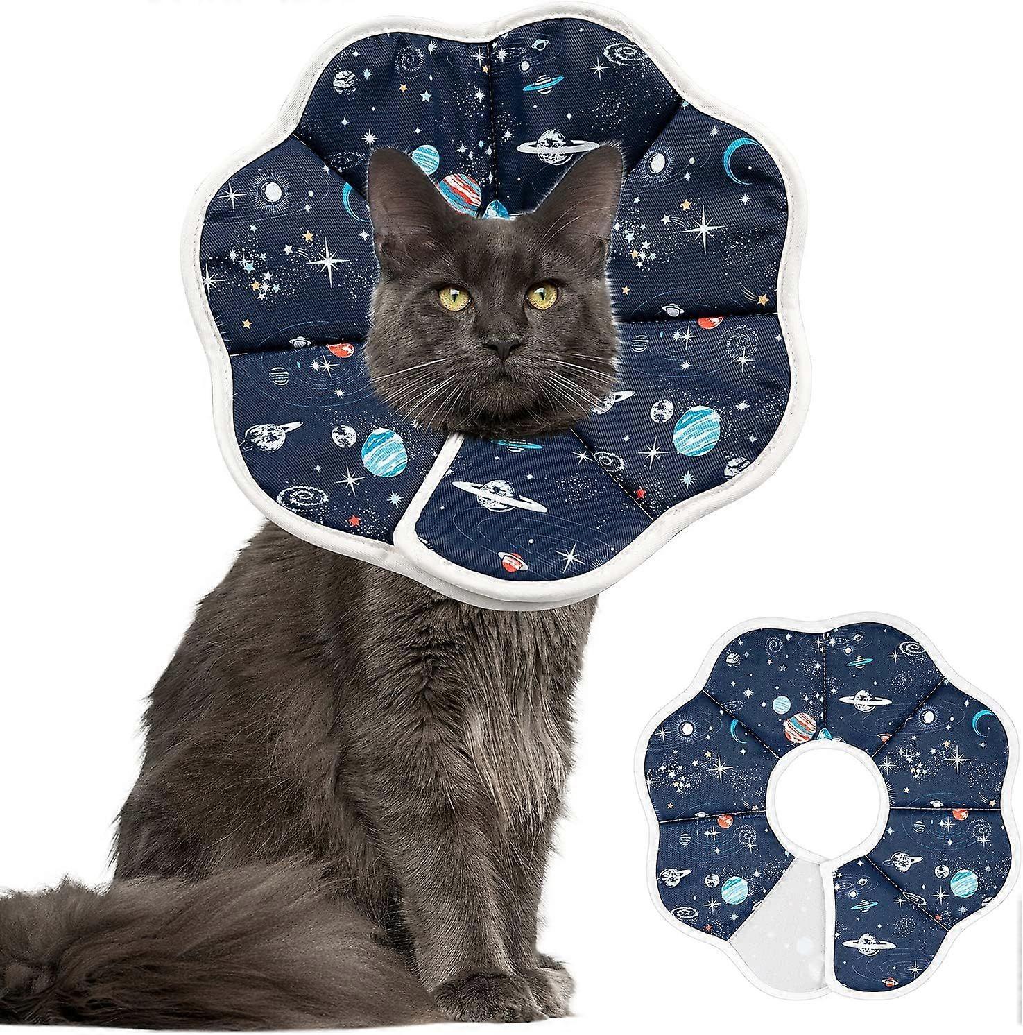 SBSGV WJSMCat Cone Collar Soft, Adjustable Lightweight Cat Recovery Collar to Stop Licking, Waterproof E Collar for Cats Puppies Rabbits, Comfortable