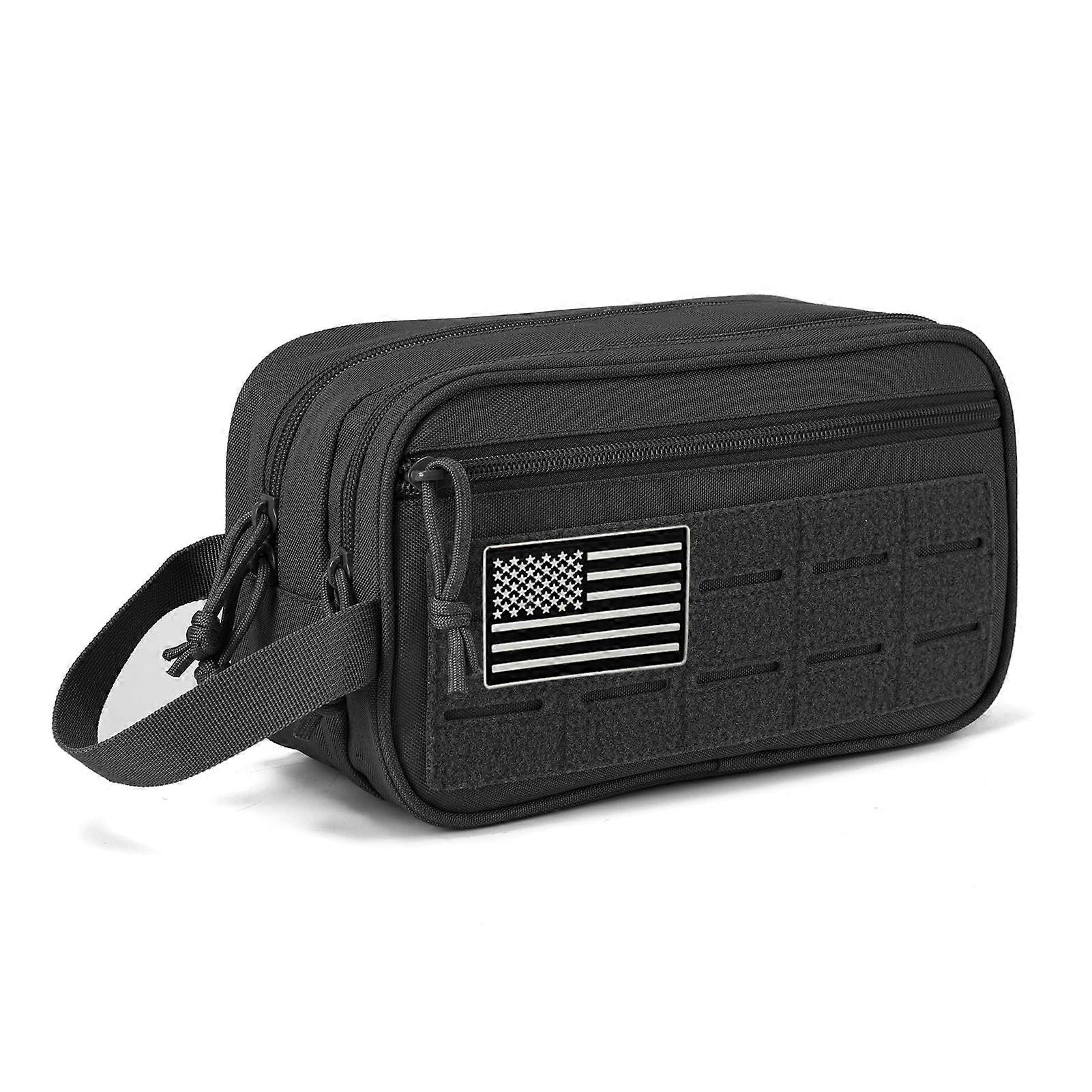 Multi-compartment Men's Toiletry Bag Travel Toiletry Bag For Men Multi-Compartment Organizer Grooming Kit Case