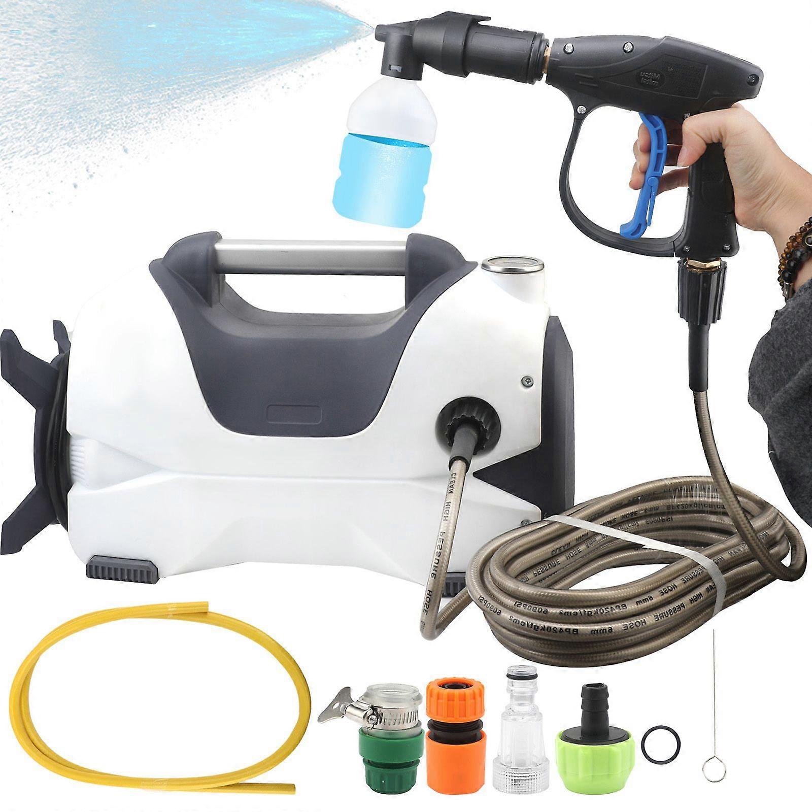 CG1950 H47450 10.5MPa Compact Pressure Washer, Lightweight & Portable for Home/Car Cleaning ~ Includes Multiple Nozzles (US Plug) MK7934