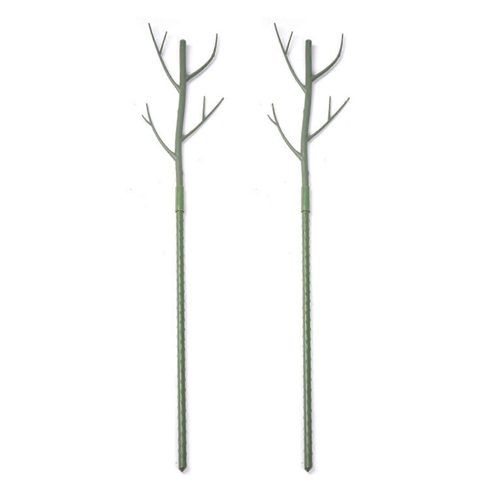 2 Pcs Plant Support Pole Stake Adjustable Twig Trellis Plant Climing Shape Plant Prevent Falling Windproof Stable Indoor Potted Plants Supporters